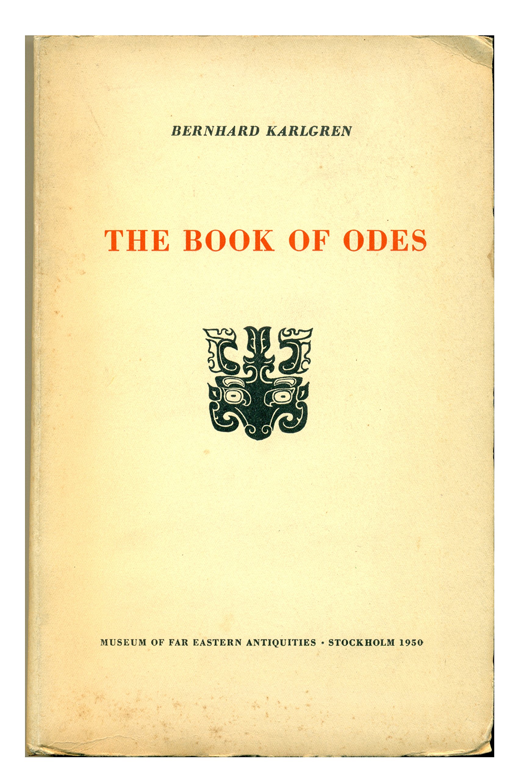 Buy Book of Odes (Museum of Far Eastern Antique Reprint) — BookShops.in