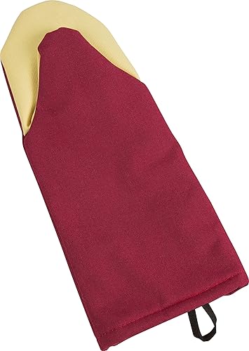 Miniatura 10 de San Jamar KT0215 Kool-Tek Manopla de protección para horno para temperatura convencional Nomex 15 de longitud rojo