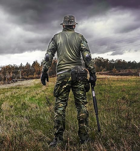 Miniatura 3 de Riñonera táctica para montar Riñonera de un solo hombro Bolsa multiusos, X-Wolf Marrón, Bolsa táctica para pierna y bolsillo en el muslo