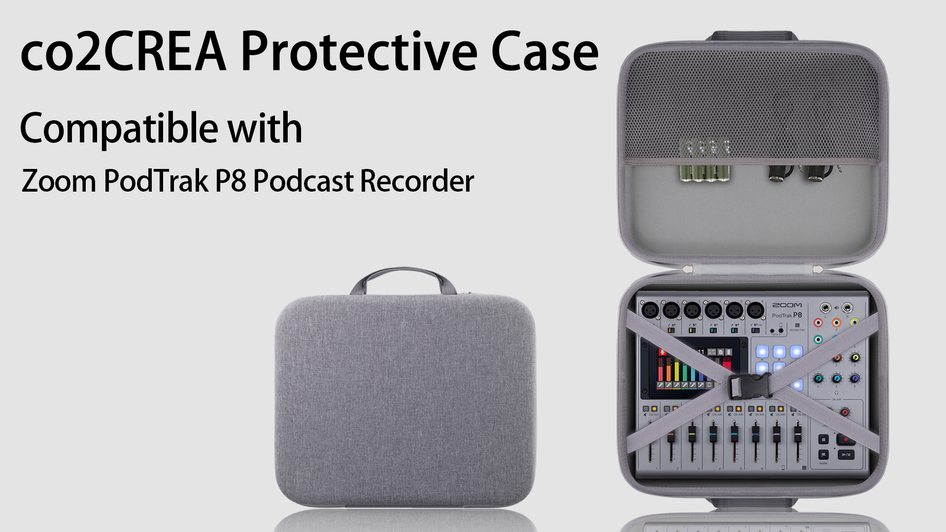 Amazon.com: co2CREA Hard Travel Case for Zoom PodTrak P8 Podcast