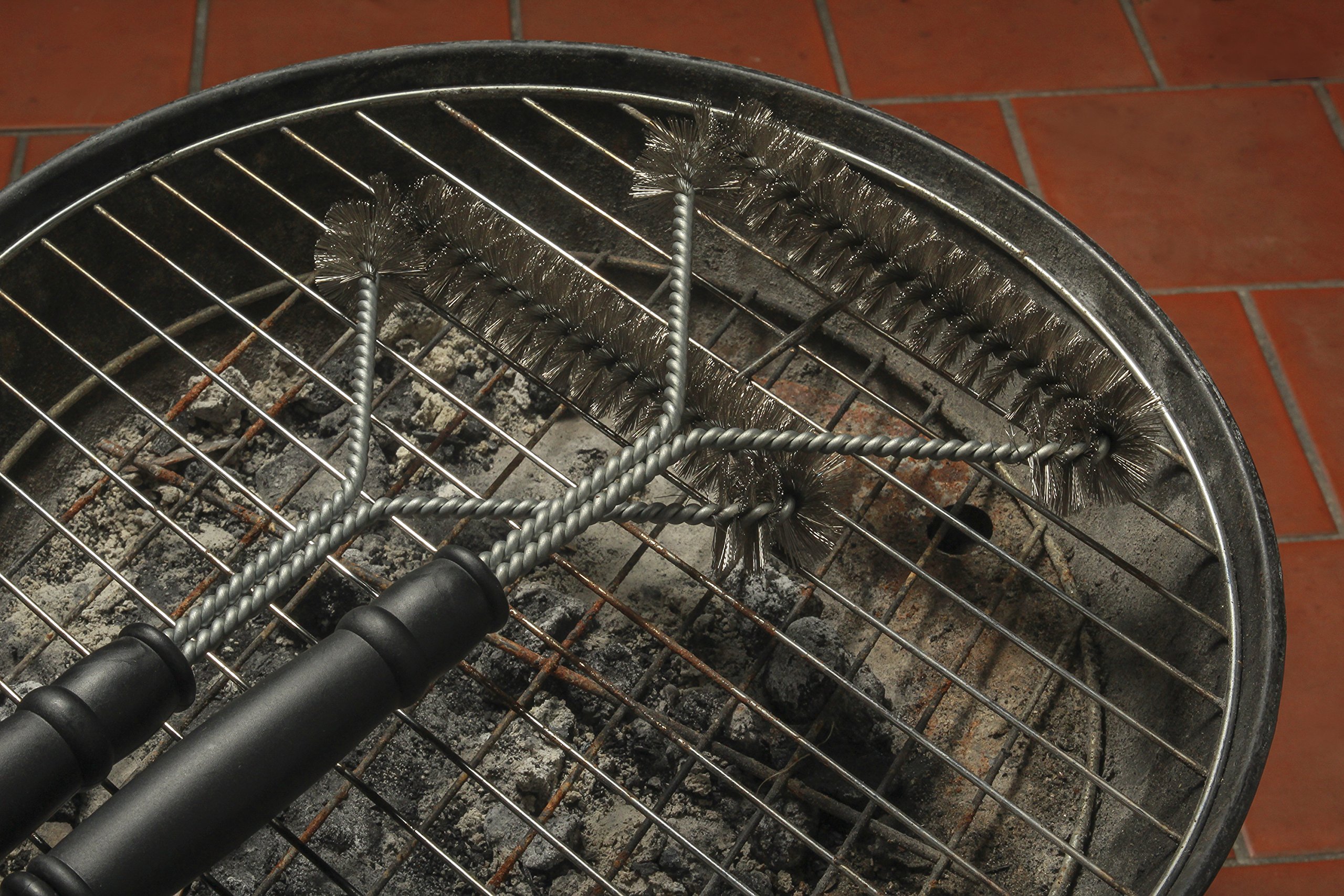 Innovia Imports Handy Brush (Set of 2) grill cleaner, Black