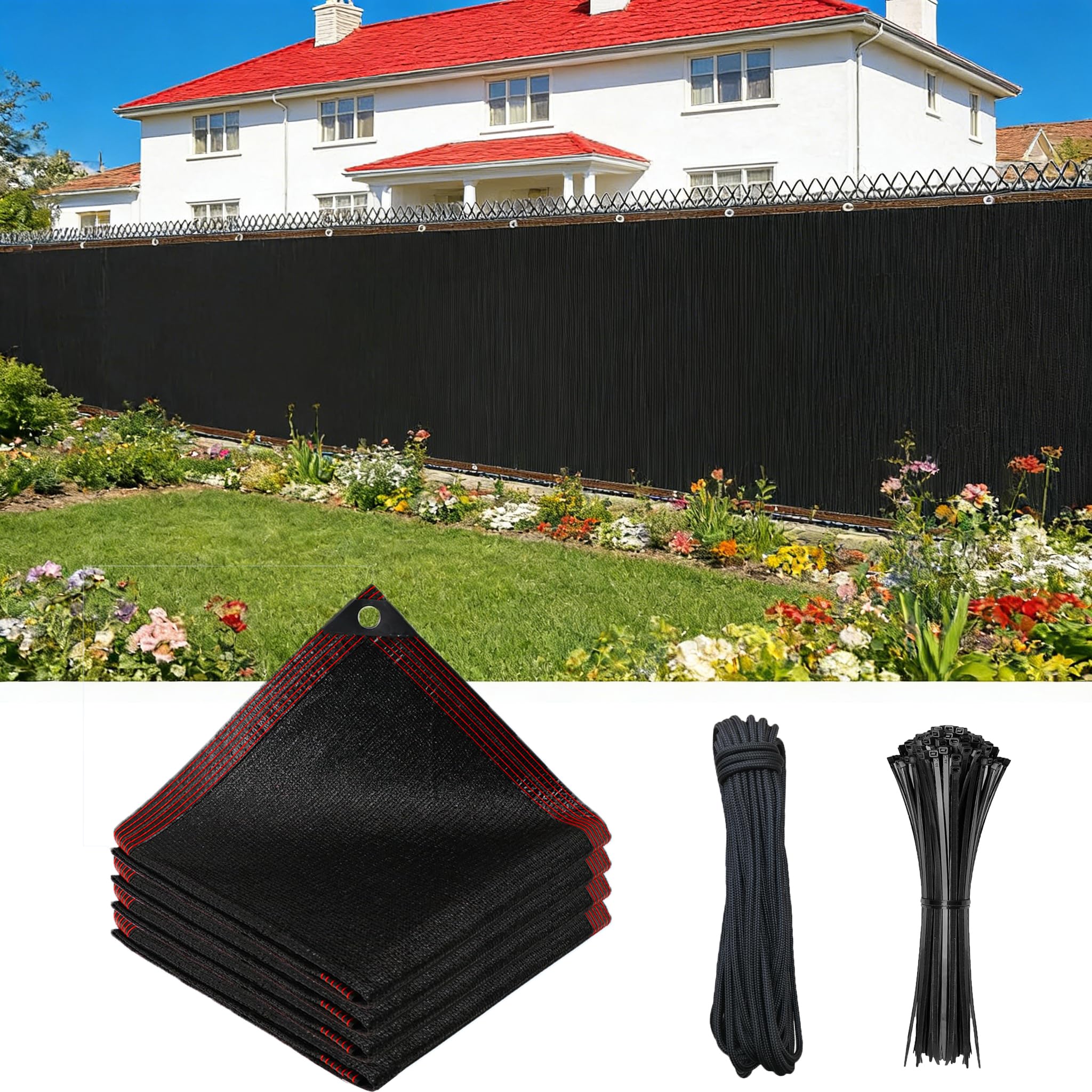 Red de privacidad de jardín para evitar miradas de vecinos en balcones urbanos