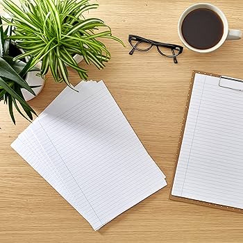 RHINO A4 Loose Leaf Paper, 5mm Squared, 500 Sheets / 1000 Pages, Hole