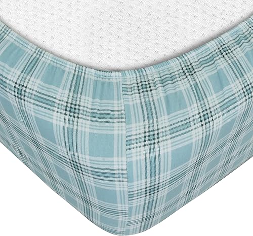 Miniatura 4 de Sleepdown Sábanas de franela 100 % algodón tamaño matrimonial, súper suaves, pesadas, doble cepillado, sábanas de franela que no hacen bolitas,