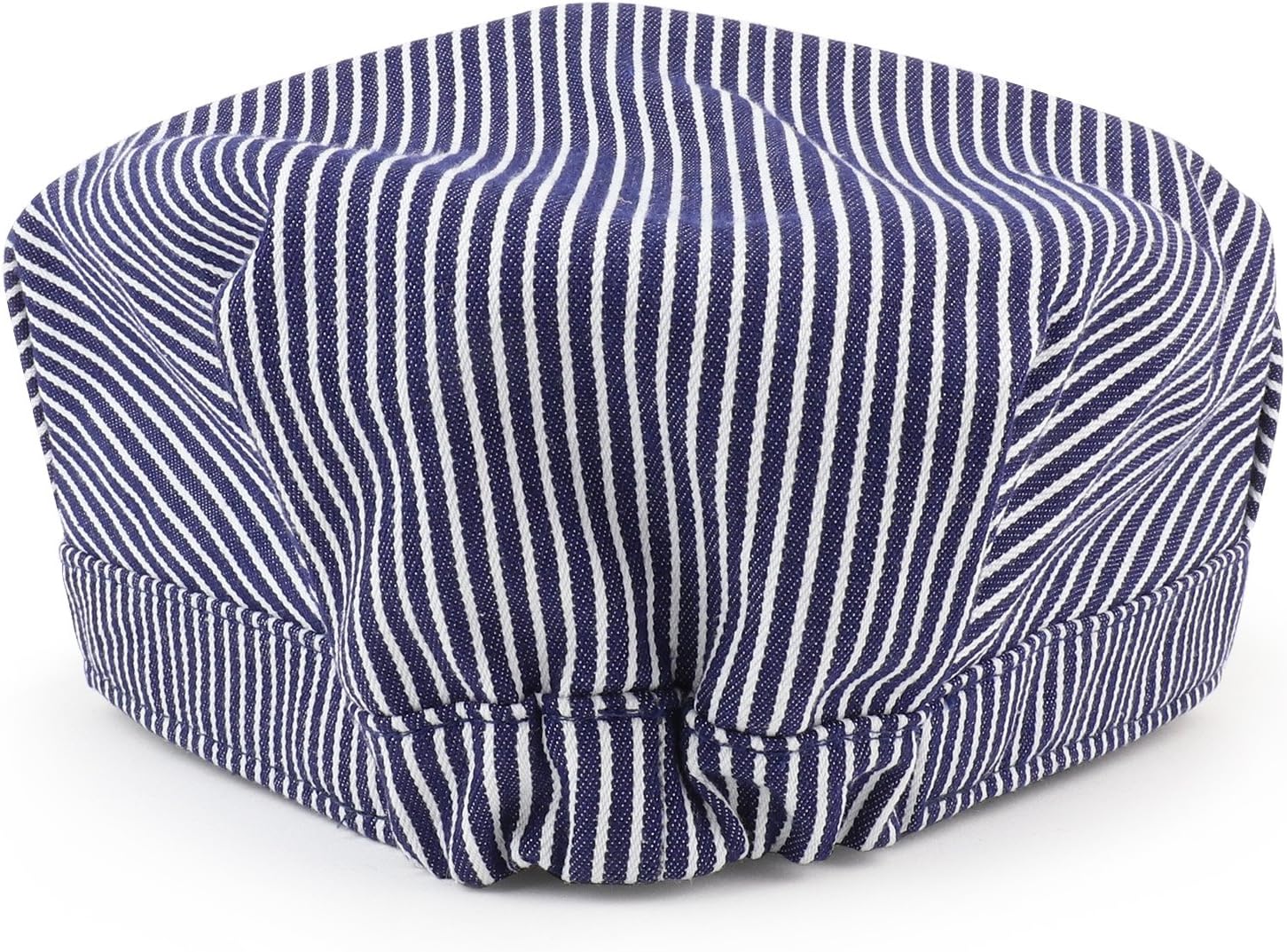 Armycrew Denim Blue Stripe Train Engineer Conductor Cap Fits Infant to Adult 3XL