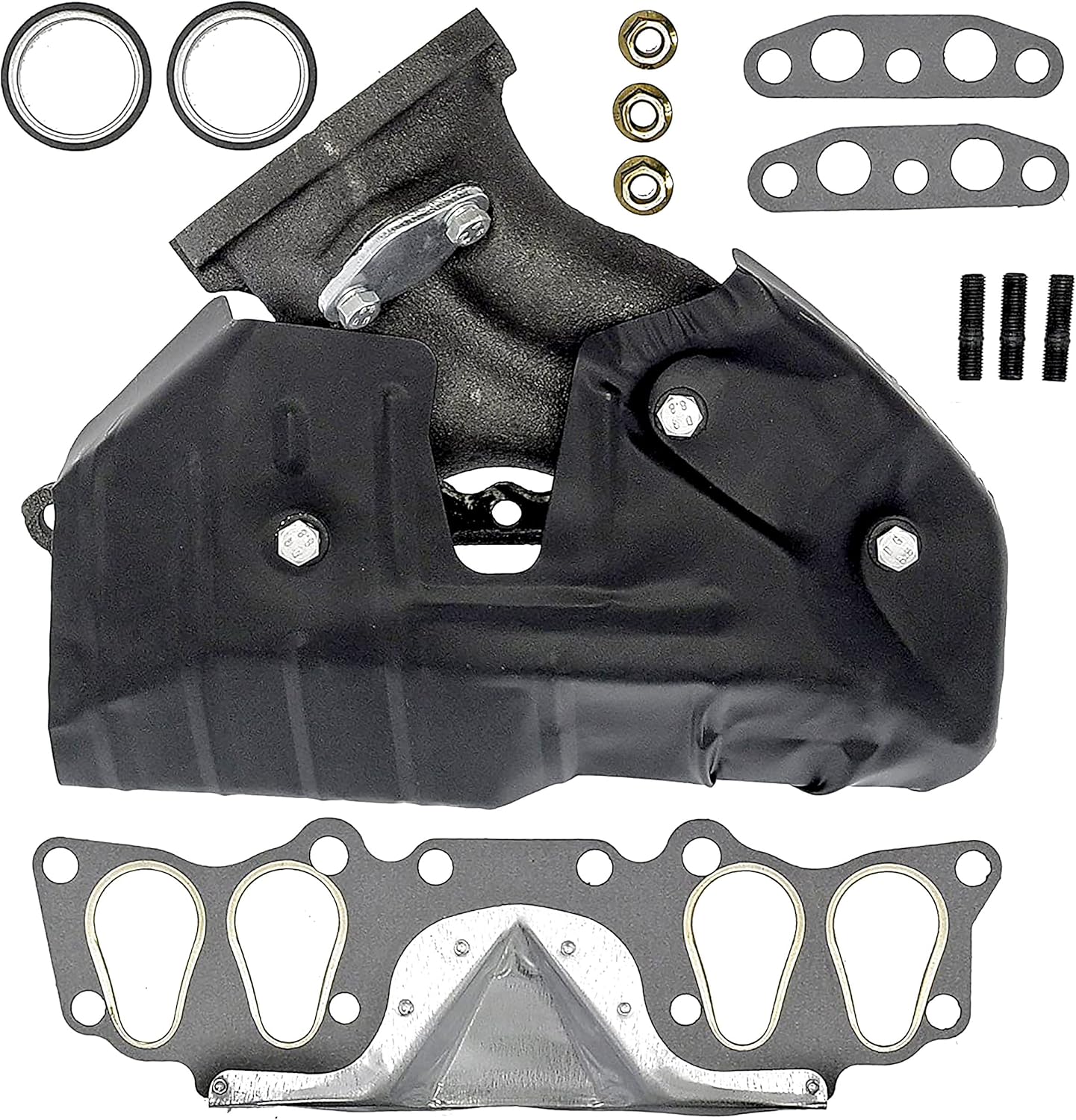 APDTY 785383 Cast Iron Exhaust Manifold Kit