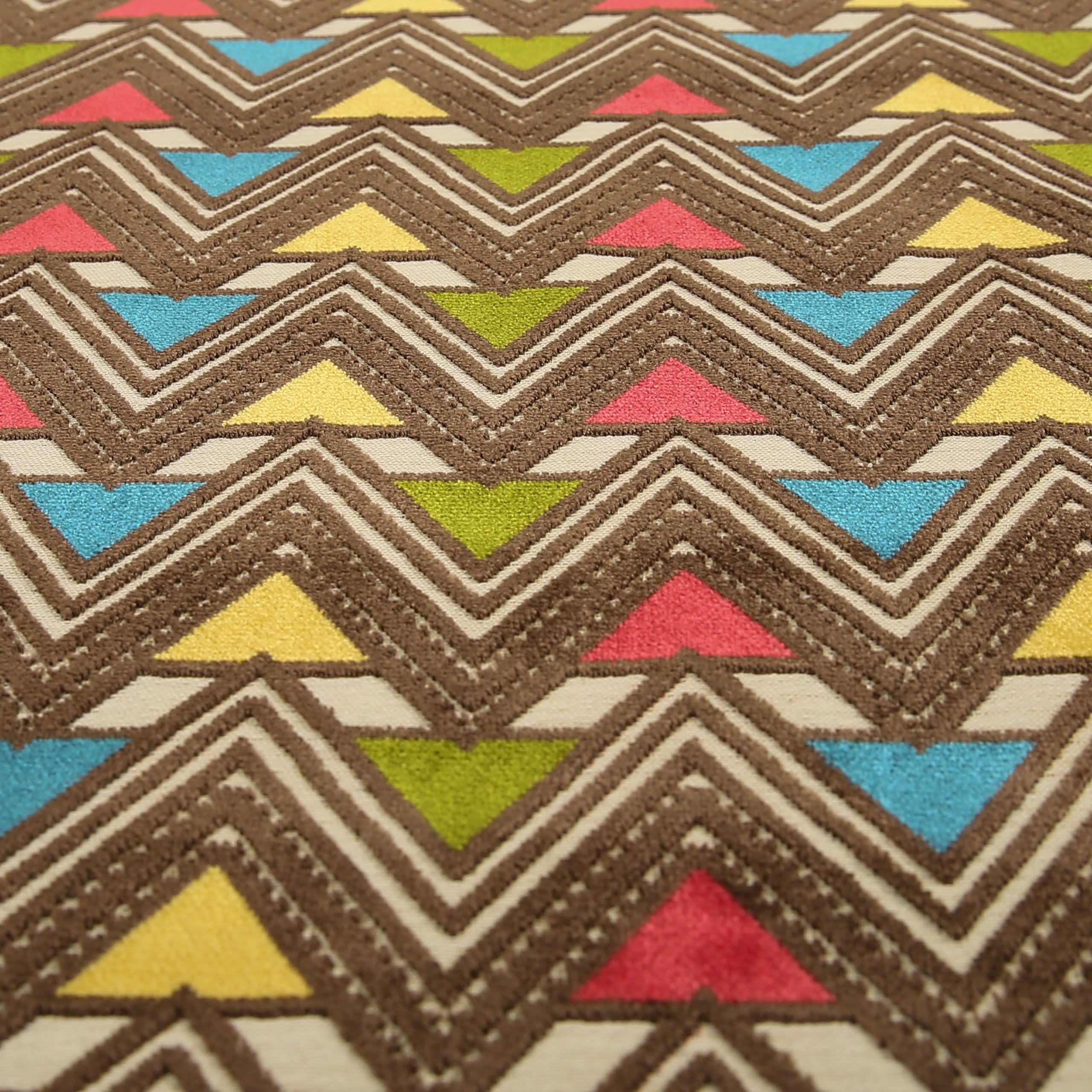 Tessuto Velluto Art Déco Ispirato Al Vintage, Rosa Gelso Astratto, Per Tappezzeria E Arredi Morbidi (Campione 10x8 Cm) - 4
