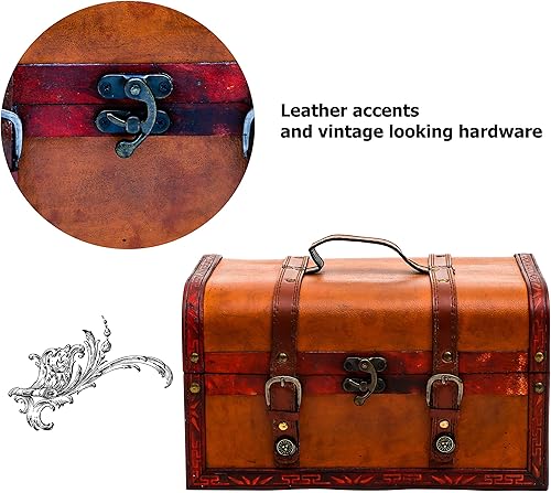 Miniatura 3 de Trademark Innovations Caja decorativa de madera del tesoro de 125