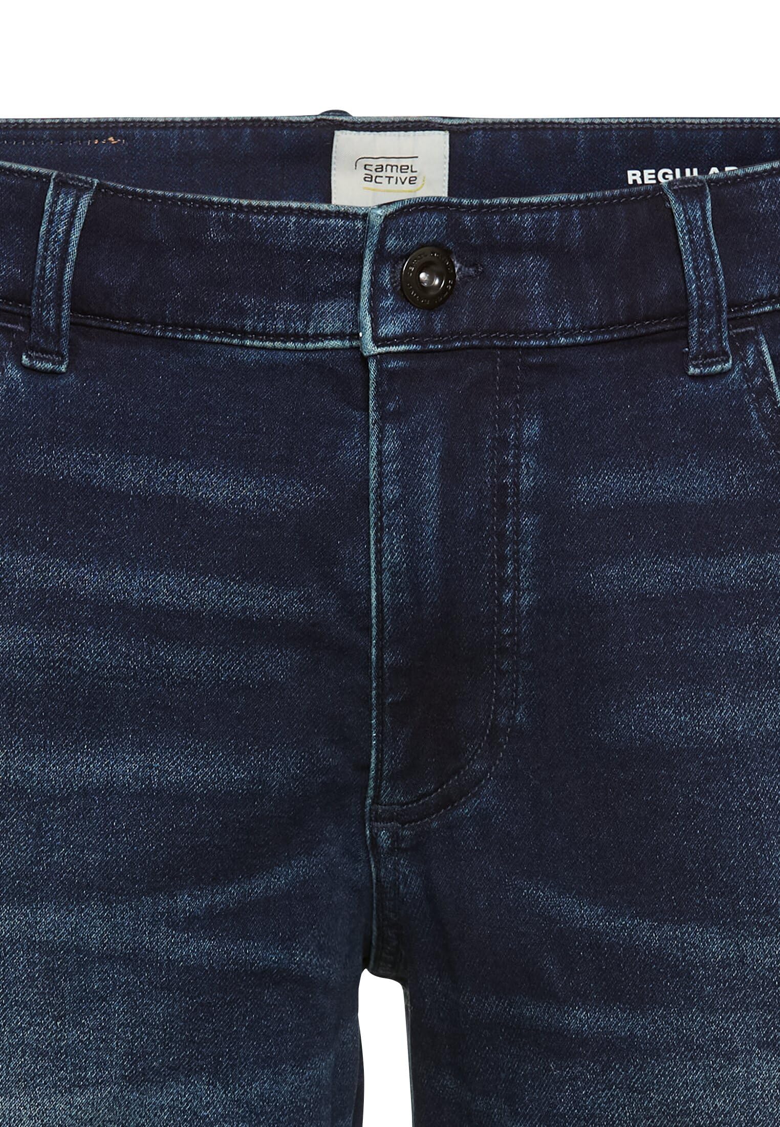 camel active Herren fleXXXactive® Jeansshorts im Regular Fit