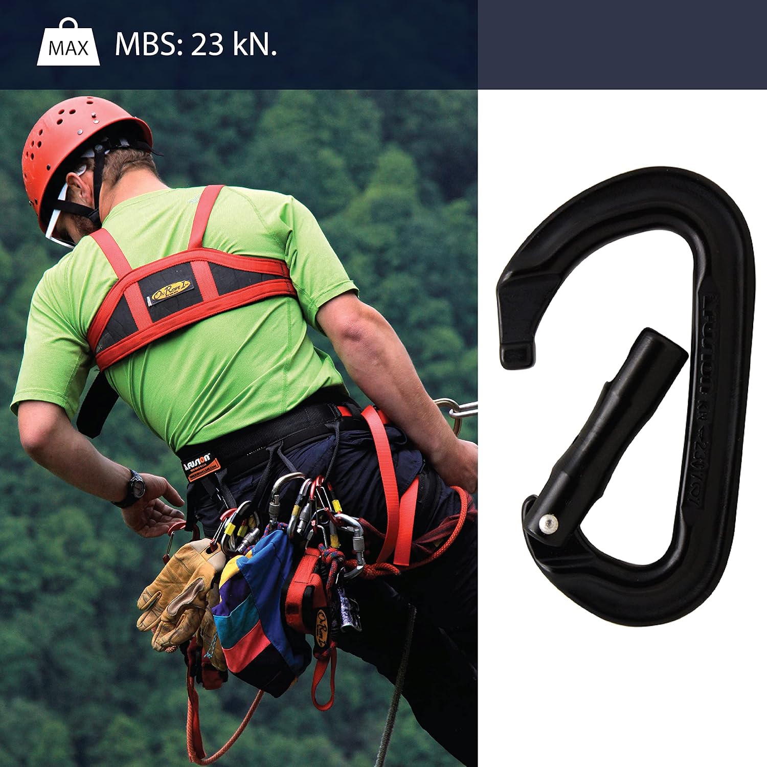 Fusion Contigua Straight Non-Locking Gate Carabiner