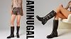 Botas altas para mujer estilo motociclista con hebillas | Botas largas de montar con punta cuadrada y tacón bajo grueso, casuales vintage con tachones, para club, tendencia moto, festival, primavera verano otoño 8
