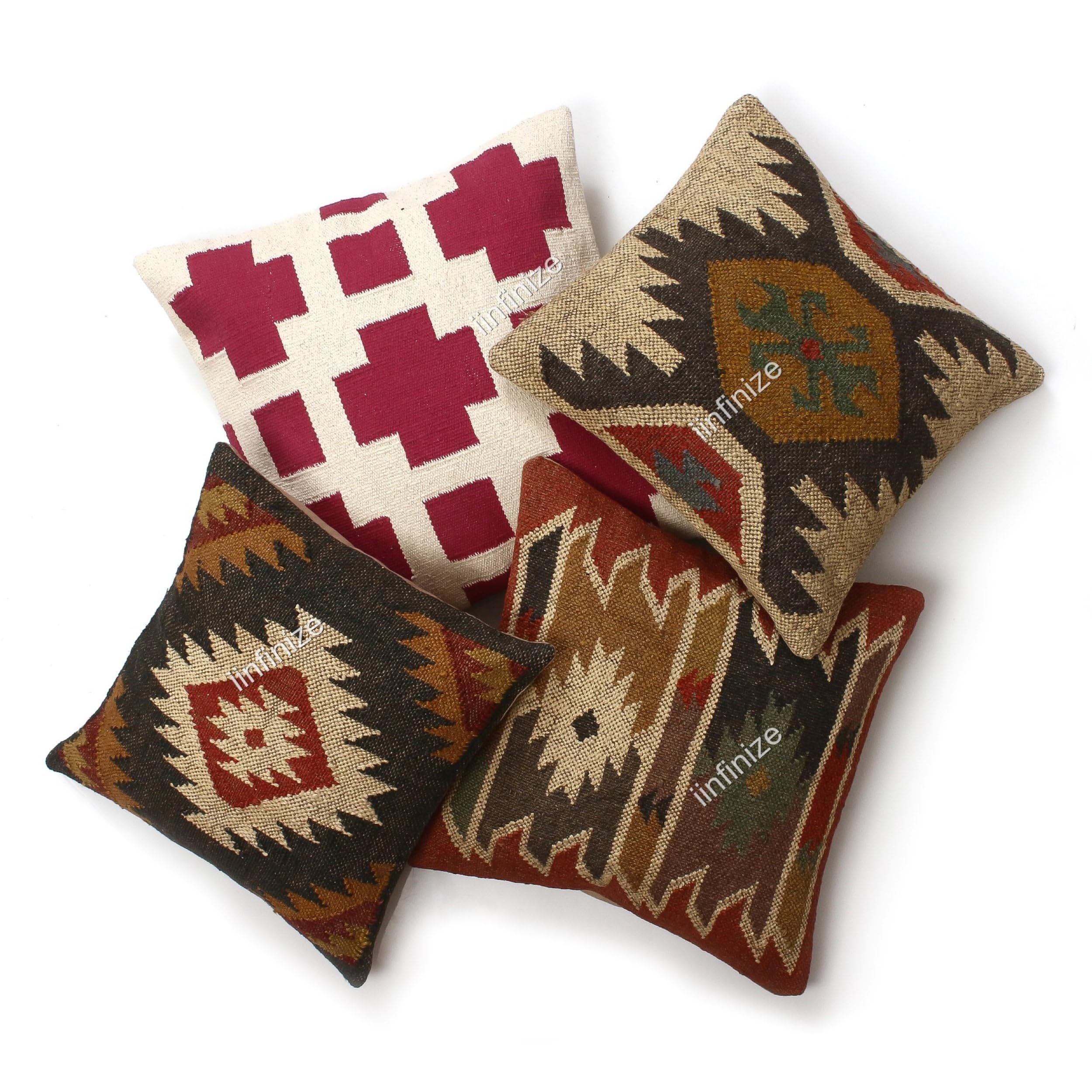 Housses de coussin en jute faits main : l'artisanat traditionnel turc chez vous