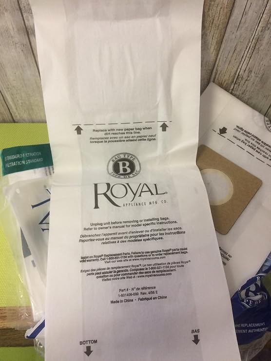 Royal Type B Vacuum Bags - 10 per Pack