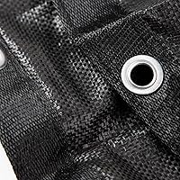 Vista 7 de Defender Cubierta para alberca enterrada, de malla resistente, rectangular, para invierno., Negro