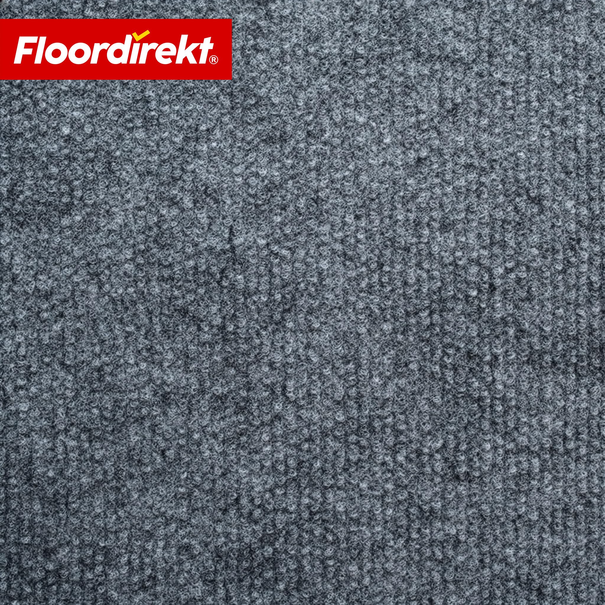 Floordirekt Wykładzina podłogowa z włókniny igłowanej 200 x 400 cm – wytrzymały dywan z piankowym spodem, izoluje odgłosy kroków i zimno, możliwość indywidualnego przycięcia, do salonu i biura, szary