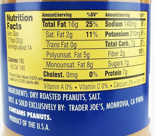 Miniatura 2 de Mantequilla de maní salada crujiente de Trader Joe's de cacahuetes sin blanquear