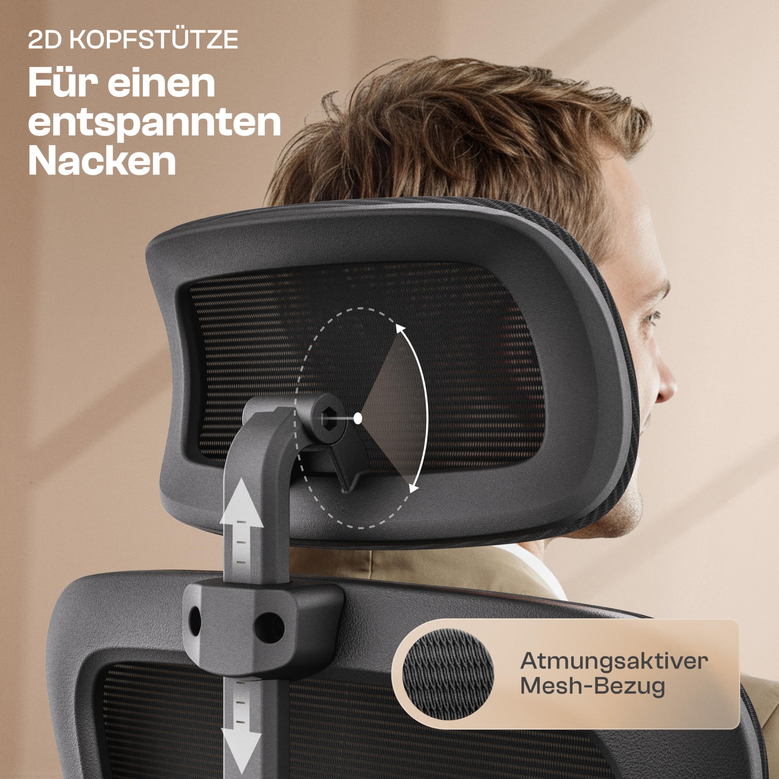 Galahad Bürostuhl Ergonomisch [VERGLEICHSIEGER] Drehstuhl 150kg | Schreibtischstuhl Ergonomisch | Komfortabler Gaming Stuhl | Bürostuhl Testsieger für höchsten Komfort und Ergonomie