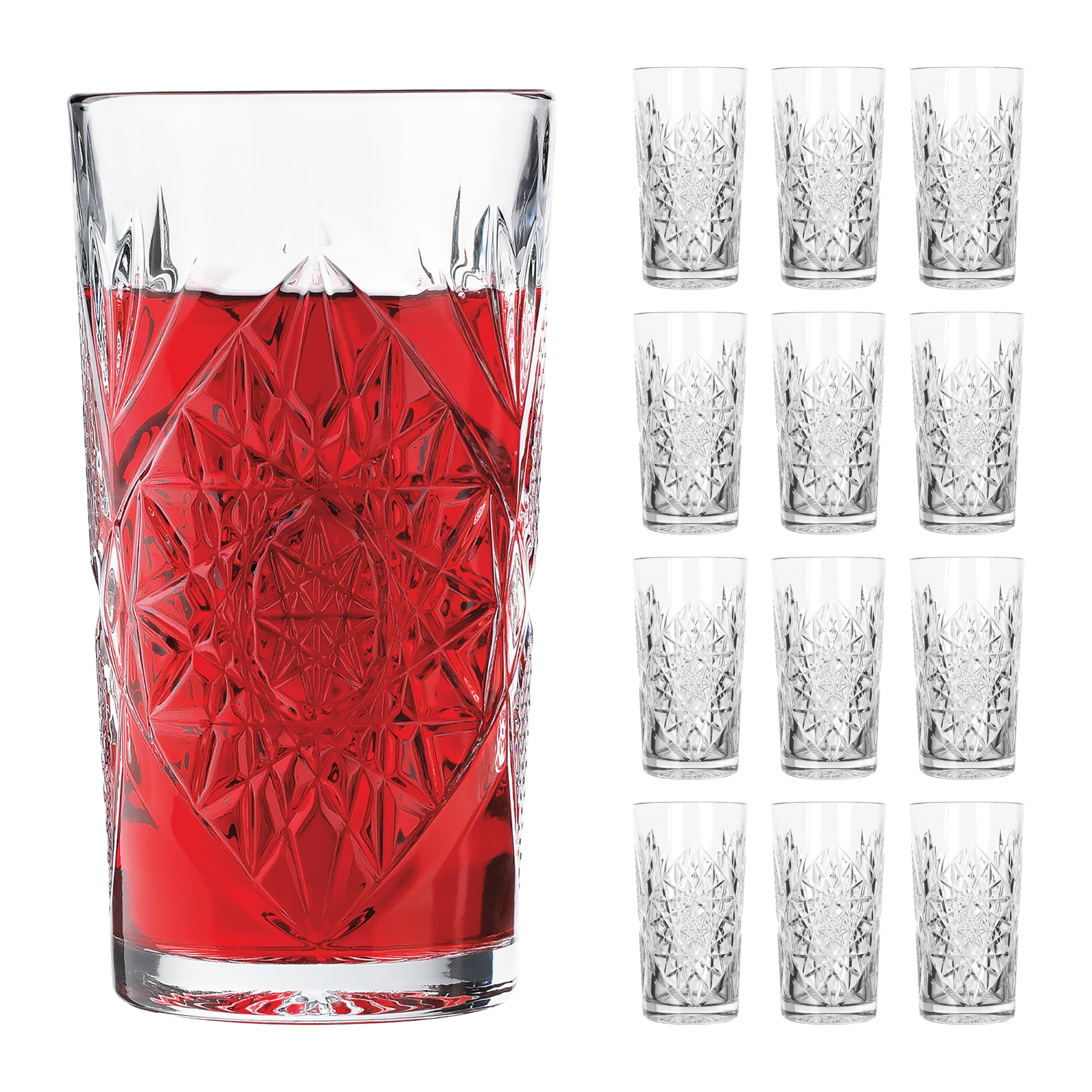 LIBBEY 70301 Trinkglas/ Cocktailglas "HOBSTAR" , 473 ml, 12er Set