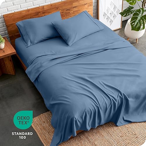 Miniatura 7 de Bare Home Juego de sábanas de microfibra ultrasuave de 1800 hilos, lujosas, doble cepillado, bolsillos profundos, ajuste fácil, juego de 4 piezas,