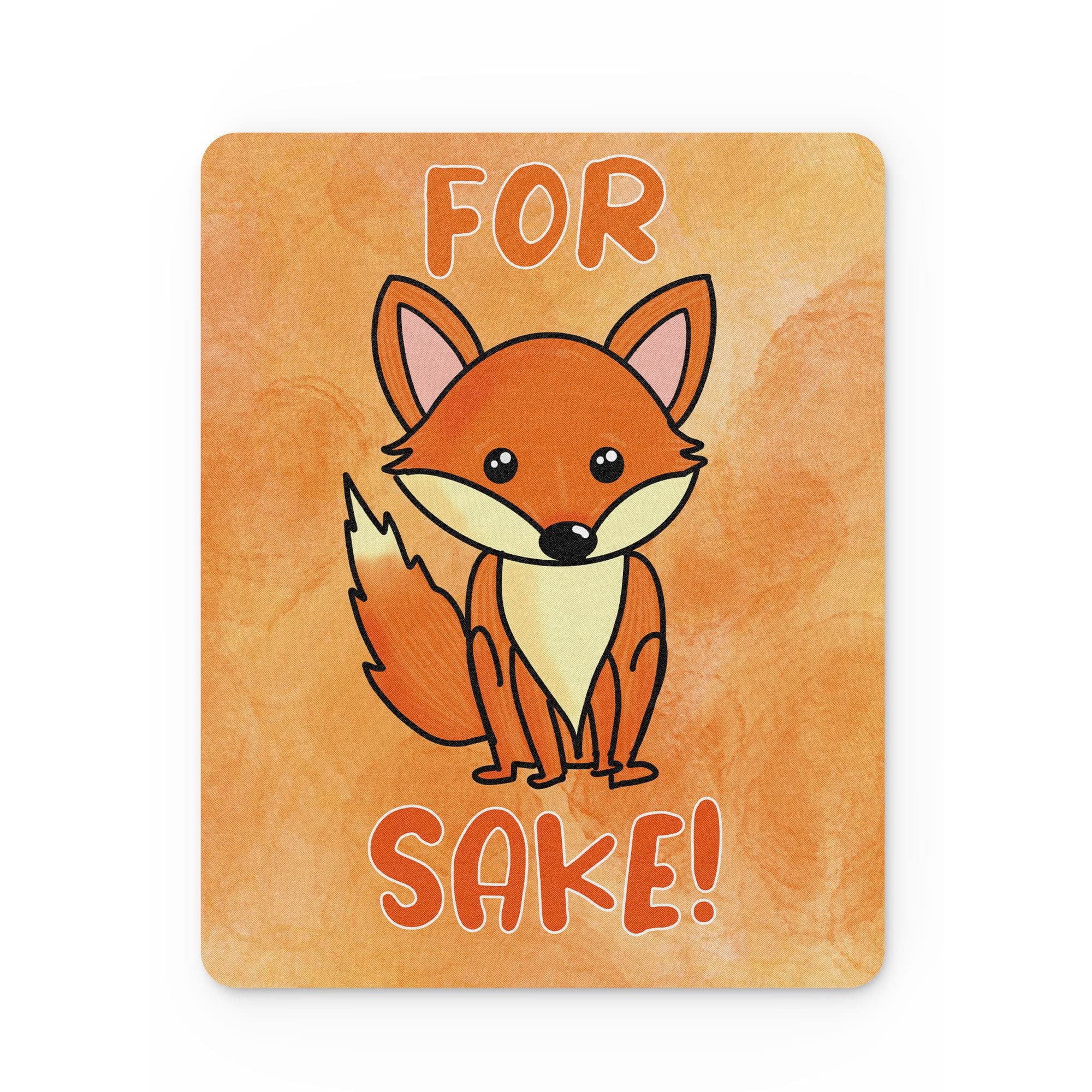 Tongue in Peach Funny Mouse Mat | Office Work Mouse Pad Desk Accessories Computer Admin Coworker Colleague | For Fox Sake | Banter Joke Stationary | MM1