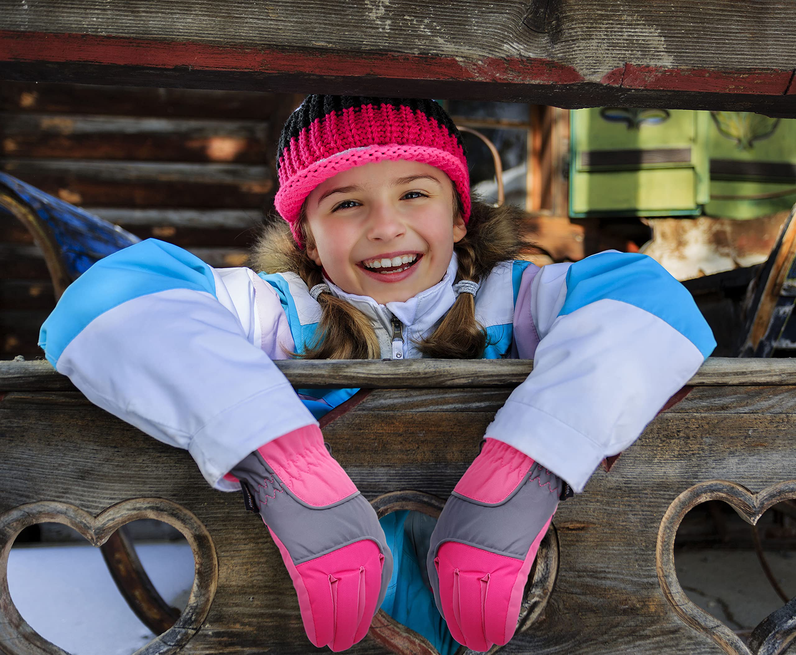 Simplicity Kids 3 m Thinsulate Winddicht & wasserdicht Schnee Ski Handschuhe.