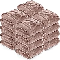 Vista 69 de Utopia Bedding - Manta de vellón de lujo, mullida, antiestática; manta de suave microfibra de 8.8 oz/yd² (300 g/m²) para sofá y cama; tamaño Negro