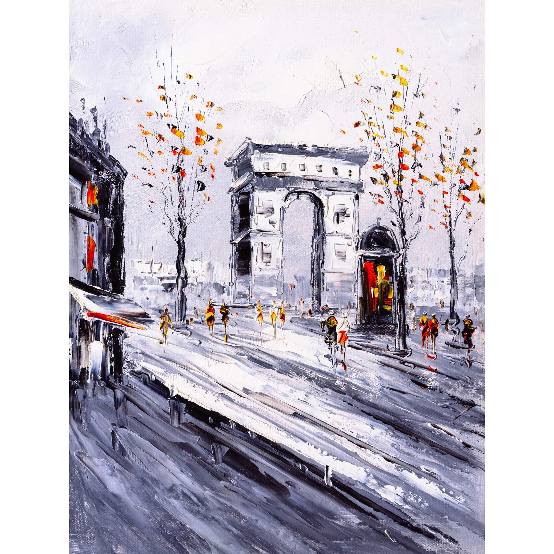 Wee Blue Coo Parisian Cityscape Painting Art Print Poster Wall Decor