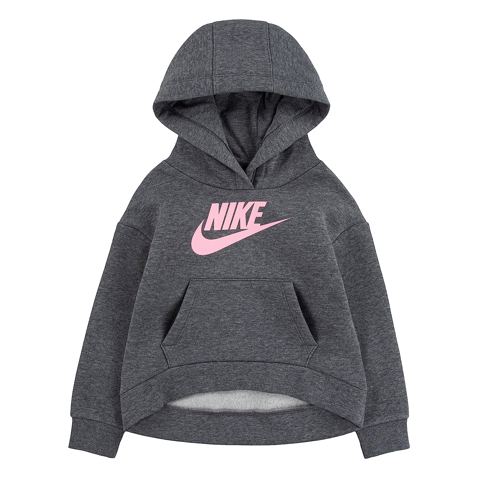 NIKE Unisex Hooded Sweatshirt, Carbon Heather, 5 Years EU
