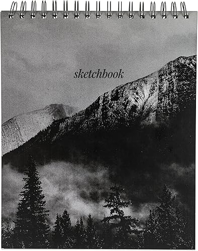 Miniatura 1 de Hello, Artist! Cuaderno de bocetos de montañas blancas y negras, papel blanco