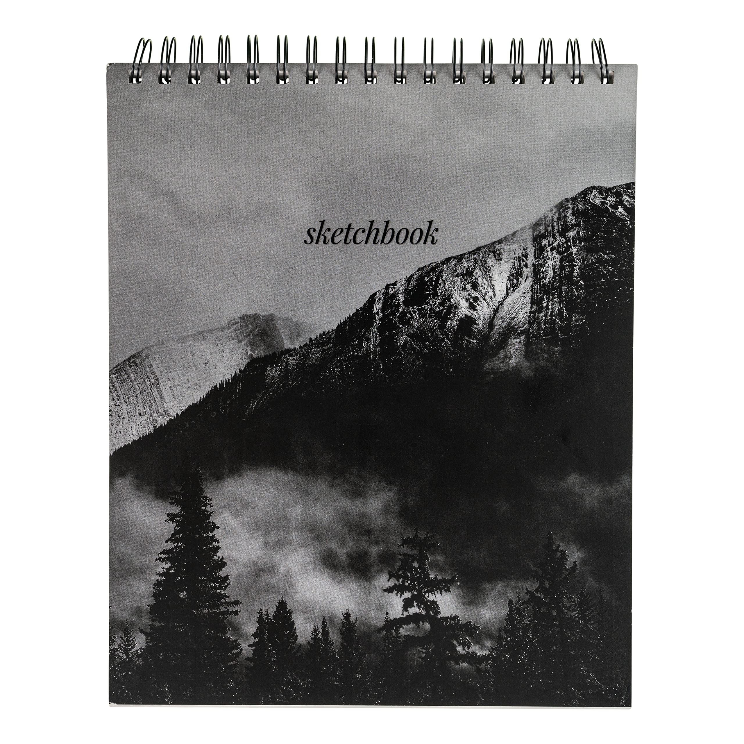 Hello, Artist! Black Mountains Sketchbook, 9x11, White Paper