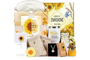 Soul-Soothing Sunflower Gift Basket: Radiating Joy and Comfort