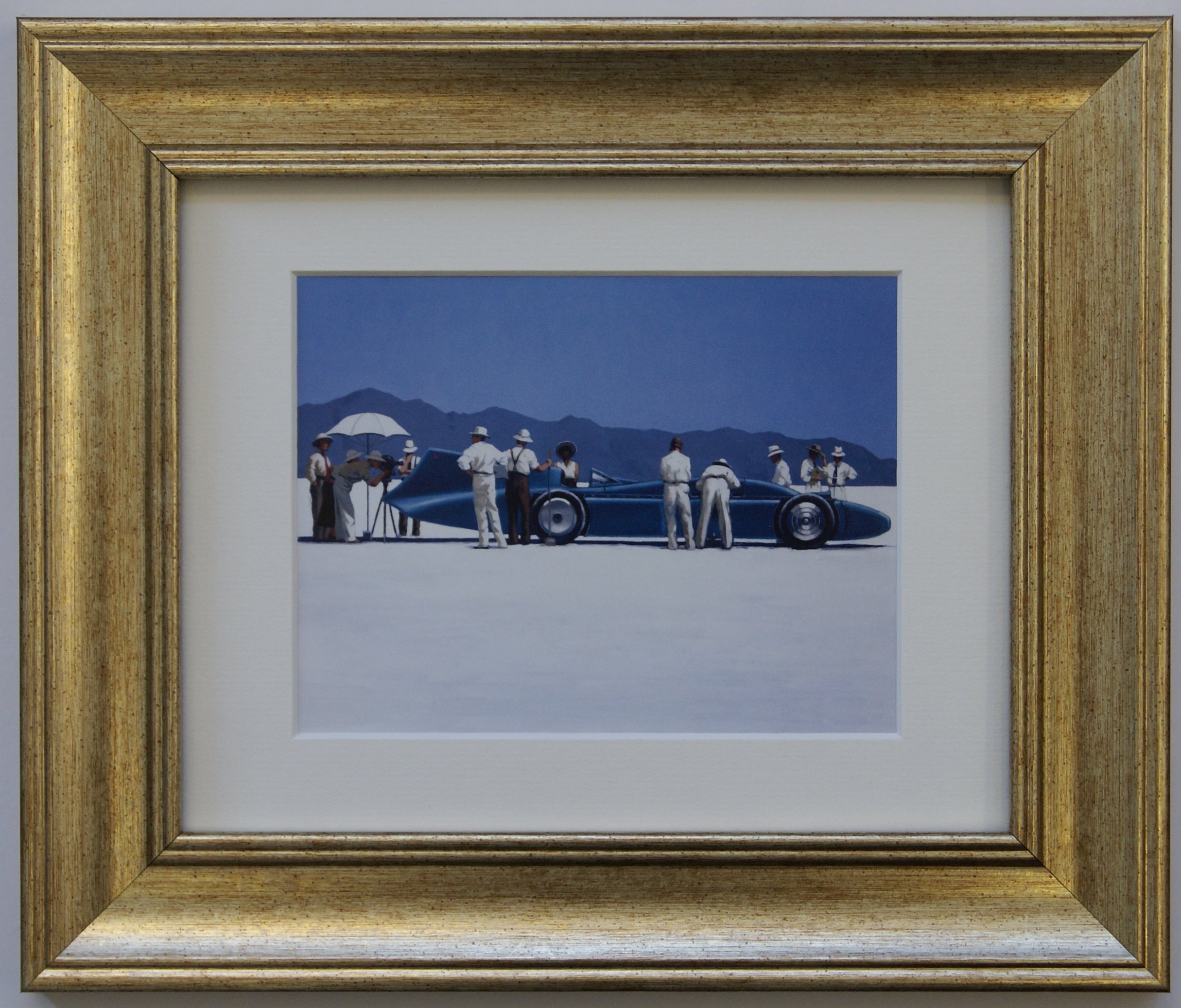 Bluebird at Bonneville by Jack Vettriano Framed Art Print Picture (33cm x 28cm)