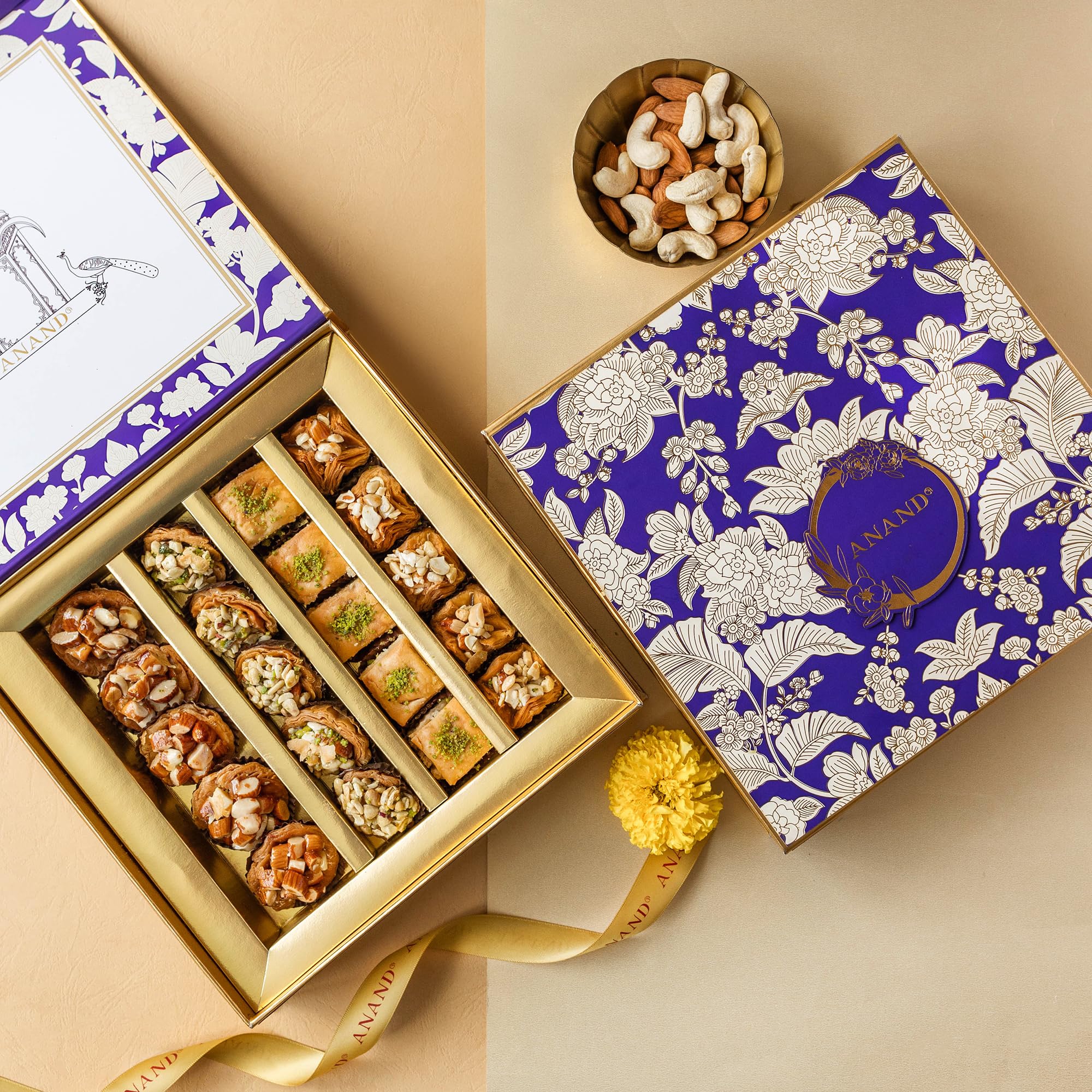 ANAND Sweets Royal Baklava Box - A Turkish Delight (500 Gram) | Exquisite Assorted Tart Gift Pack Or Box | Infused With Dry Fruits, Rich, Indulgent Treat | No Preservatives (B0CQSZXFT6) Amazon Price History, Amazon Price Tracker