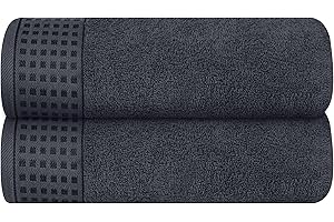 GLASBURG Premium Oversized Cotton Bath Towels 28x55