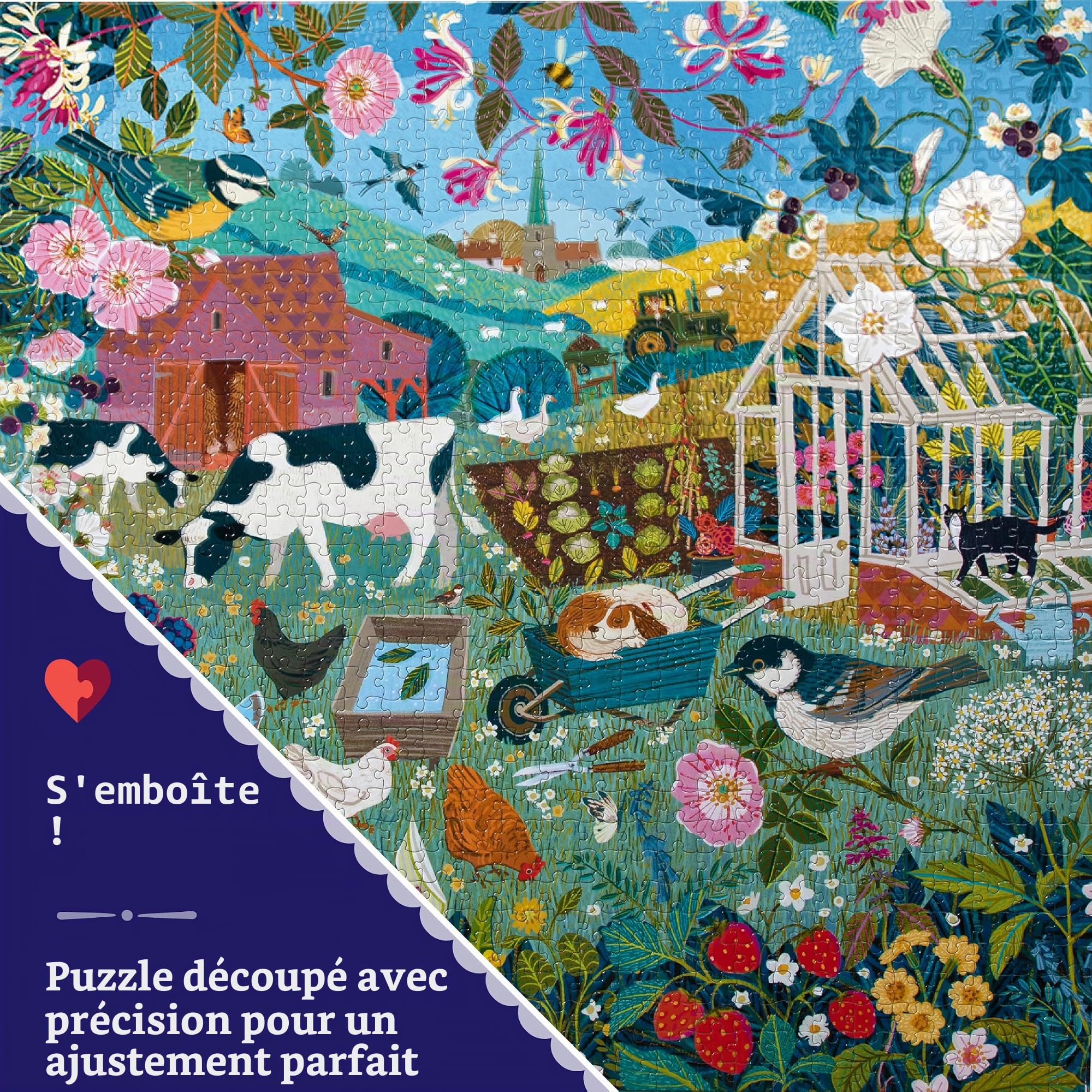 eeBoo, 1000 Teile – Das englische Gehäuse recyceltem Karton – hochwertiges Puzzle für Erwachsene – PZTEHG