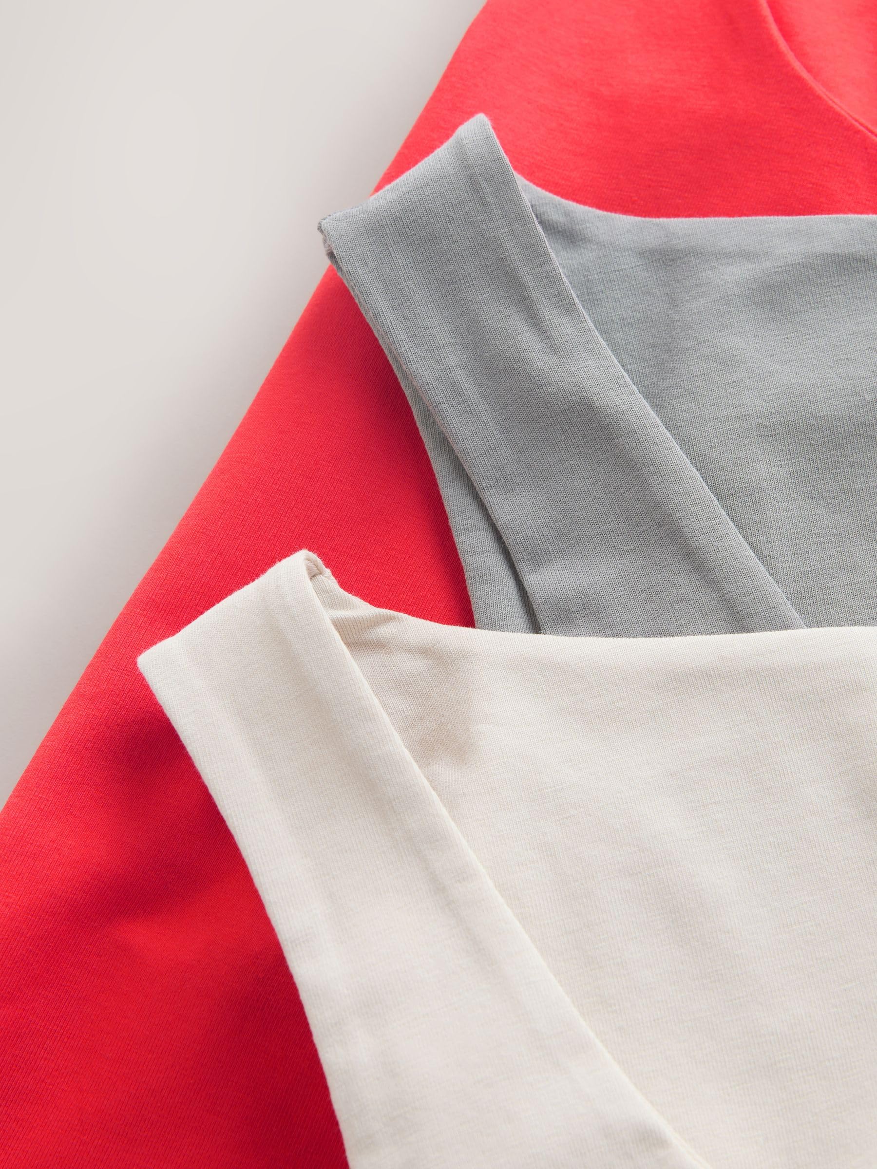 NEXT Mujeres Pack de 3 camisetas sin mangas con cuello cuadrado
