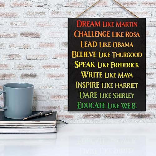 Miniatura 3 de JennyGems Regalos del mes de la historia negra, decoraciones del mes de la historia negra, arte de pared afroamericano, decoración de letrero de
