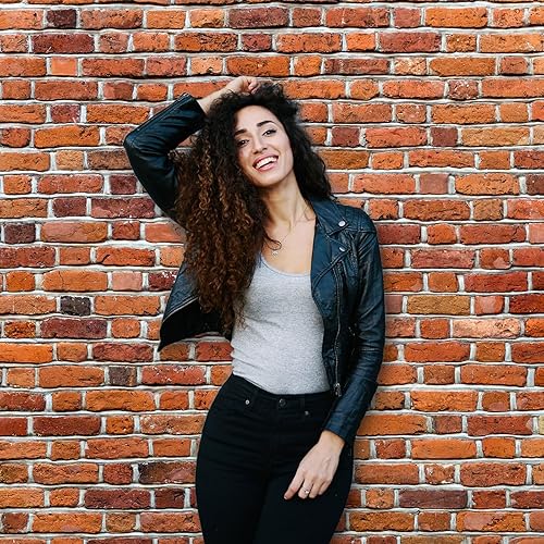 Miniatura 3 de Fondo de pared de ladrillo rojo de 10 x 8 pies para sesión de fotos, tela de poliéster, fondo de fondo de ladrillo para chimenea, decoración del