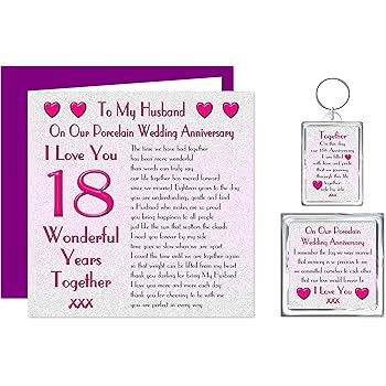 18th wedding anniversary for husband