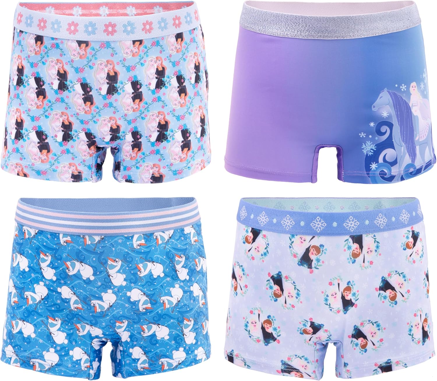 Disney Girls' Frozen Underwear Available in Brief Panties and Girl Shorts, Sizes 2/3t-10