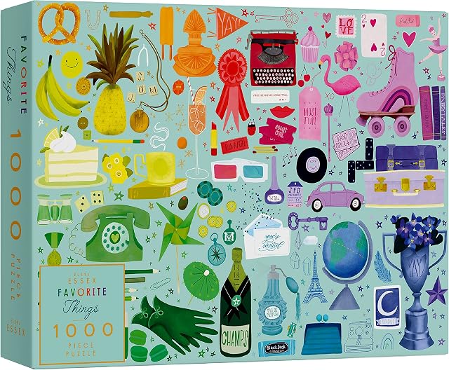 Elena Essex Puzzles for Adults - Favourite Things | 1000 Piece Jigsaw Puzzles | Christmas Puzzle Gifts for Women | Puzzle Presents for Women | Adult Puzzles Size 70x50cm | Puzzles
