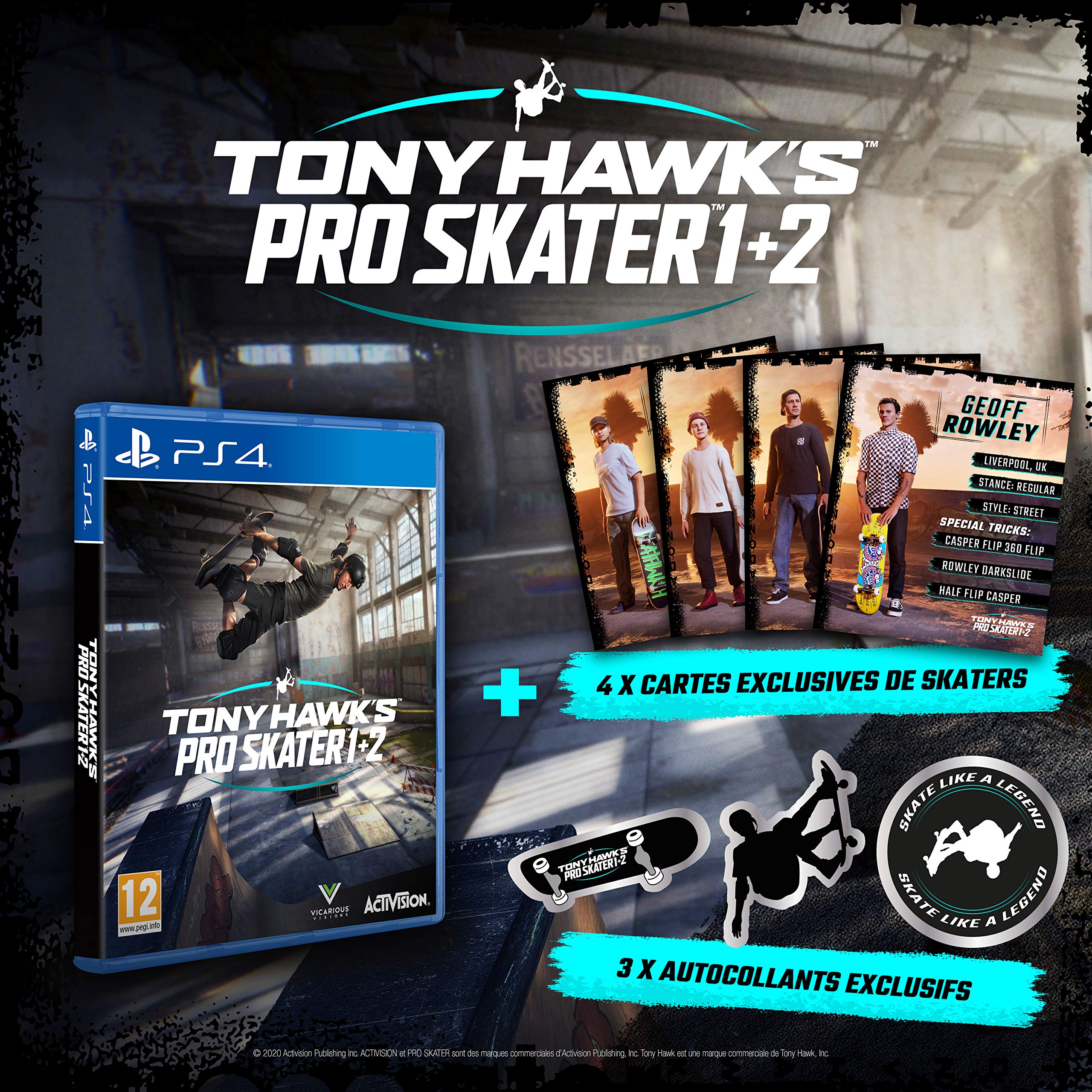 Tony Hawk's Pro Skater 1+2 - Exclusif Amazon (PS4) - PlayStation 4 [Edizione: Francia]