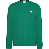 Calvin Klein Uomo Maglietta Maniche Corte Waffle Badge Tee con Scollo Rotondo