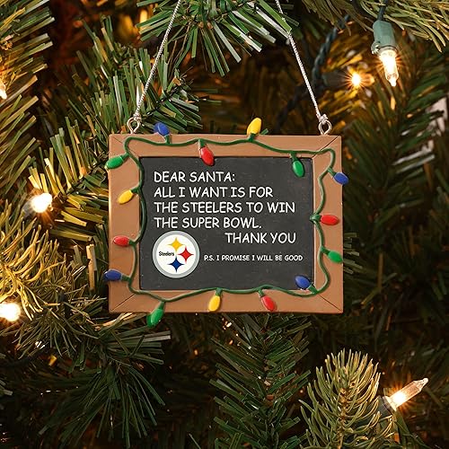 Miniatura 2 de NFL Resin Holiday Christmas Chalkboard Sign Ornament