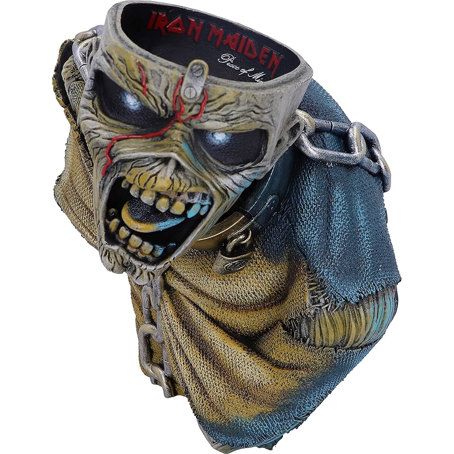 アイアンメイデン エディ　フィギュア　Nemesis Now Amazon.com: Nemesis Now Iron Maiden Piece of Mind Bust Box