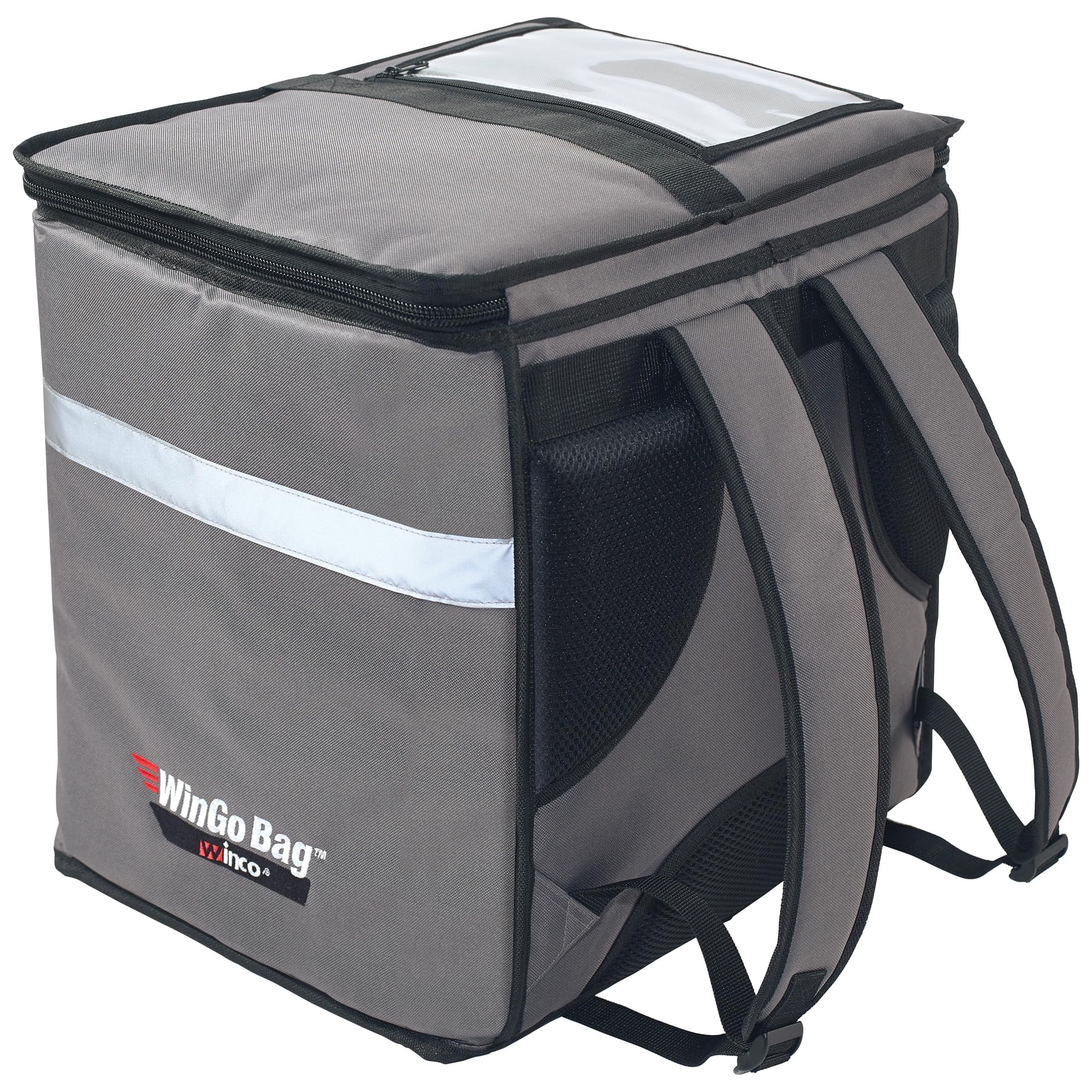 Winco BGDB-1616 Bolsa de Entrega de Alimentos aislada, Mochila, Gris, Gray, Backpack