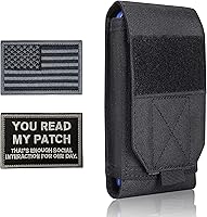Vista 9 de Funda táctica negra Molle para teléfono celular, resistente al agua, para iPhone 11, 12, 13 Pro Max, Samsung S22, S21, S20, FE Note 20, A02S, menos