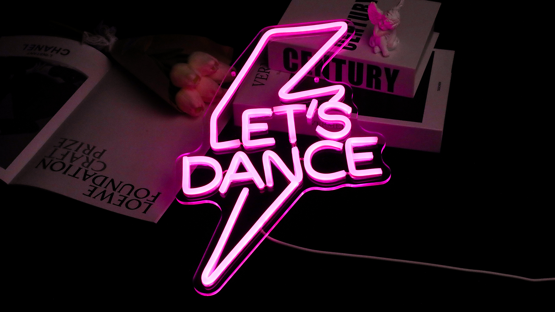 Amazon.com: Let's Dance Neon Sign Lightning Bolt LED Neon Light