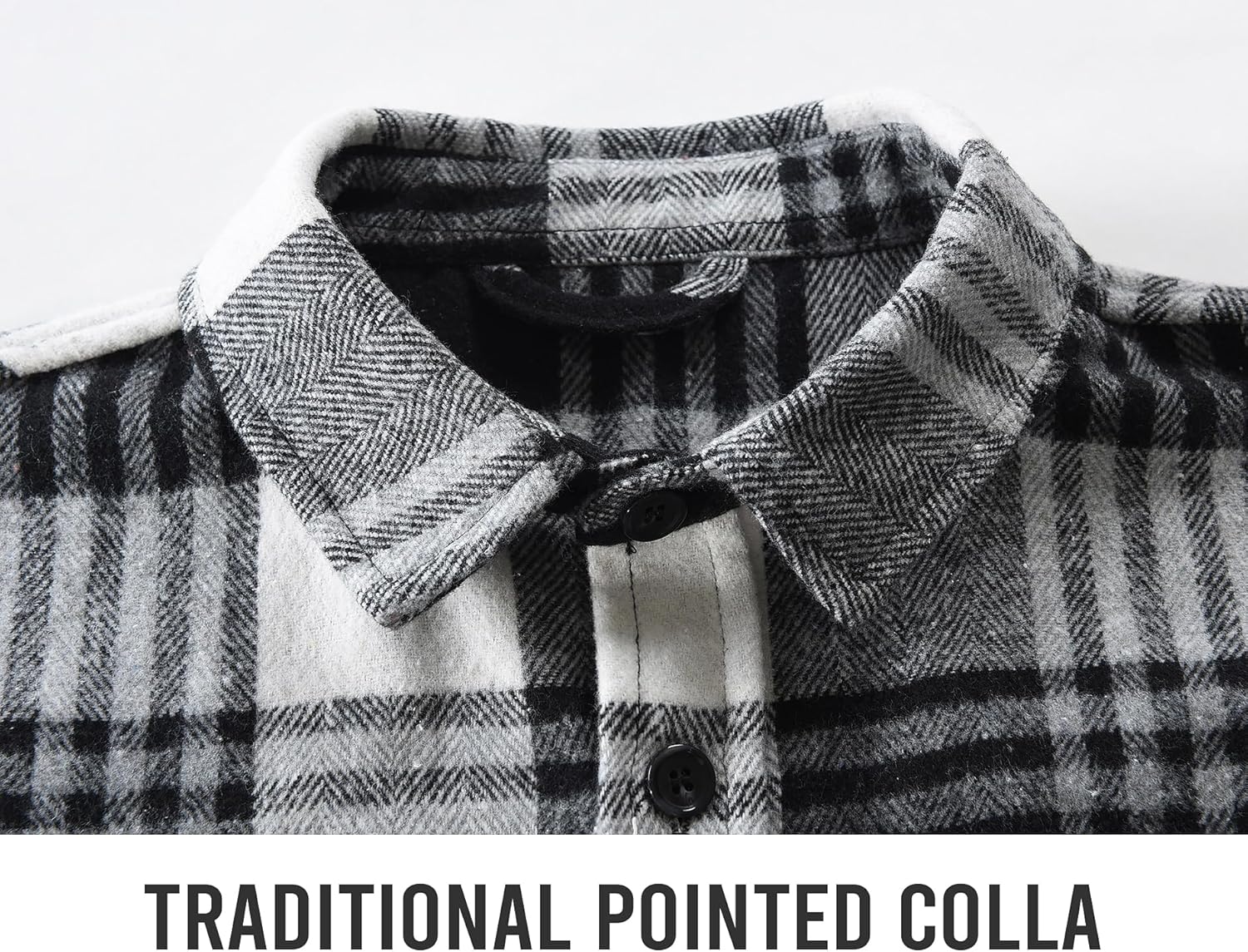 Men's Flannel Shirts Button Down Plaid Shirt Jacket for Men Flannel Shirt Jacket with Pockets - Image 5