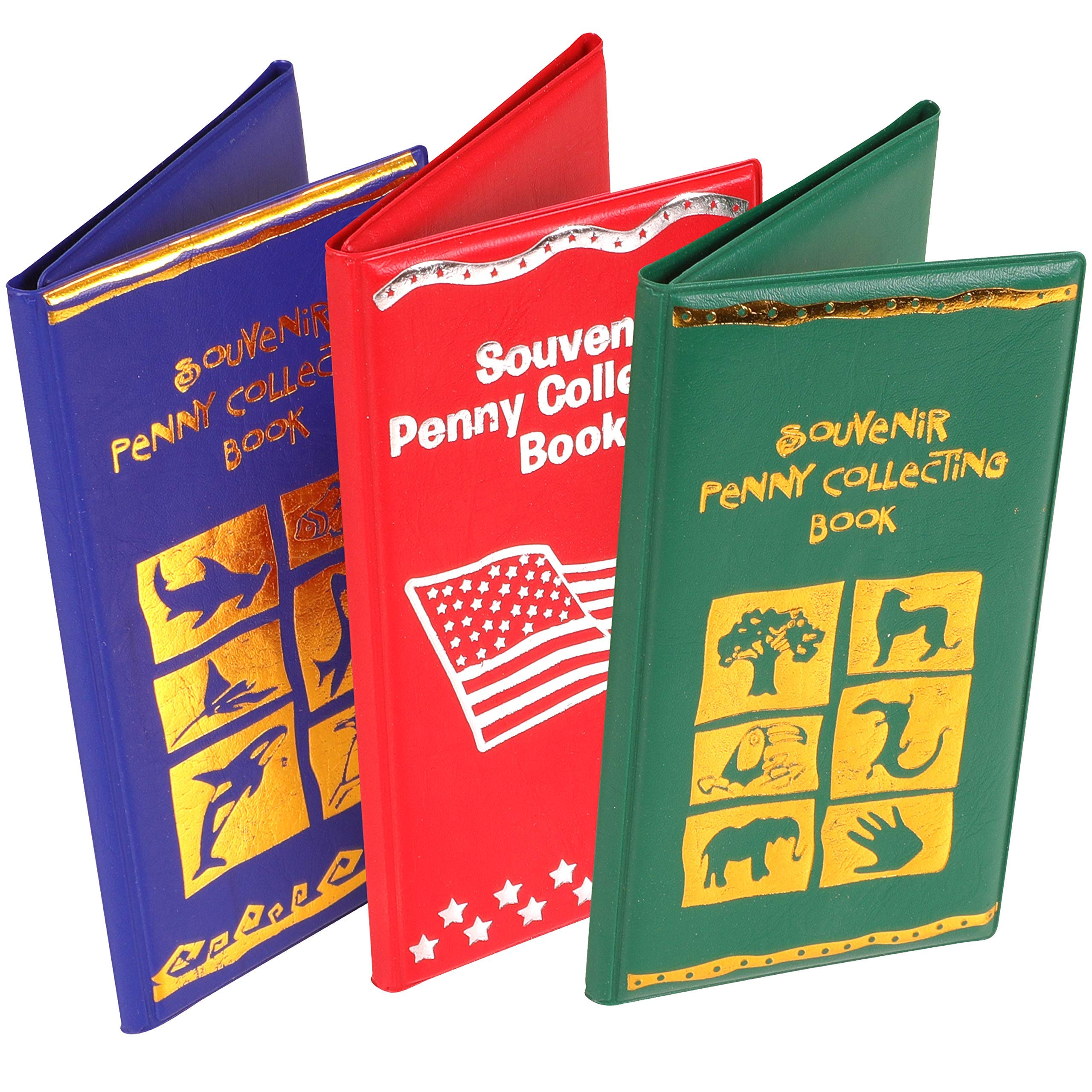 Kangaroo's Penny Holder Book; Souvenir Penny Collecting Books (3Pack